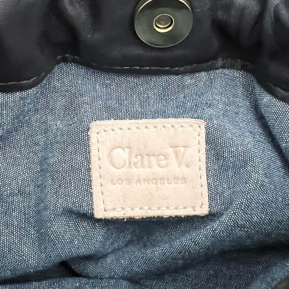 Clare V. Italian Nappa Emma Bag in Black - Picture 14 of 15